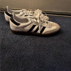 Adidas Samba White and Black Sneakers